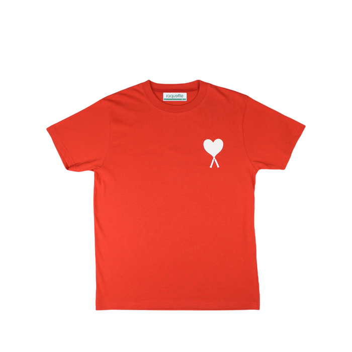 T-shirt rouge TennisHeart 🏓 Raquette