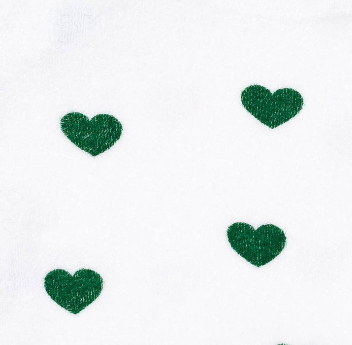 6-12M - Sweatshirt éponge coeur vert Hugo loves Tiki 